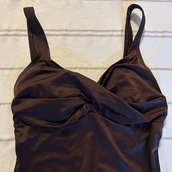 Speedo Dark Brown One-Piece Swimsuit - Picture 3 of 6